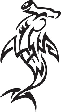 部落風(fēng)格的鯊魚圖