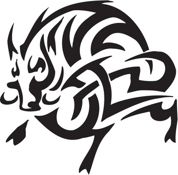 野豬部落風(fēng)格插畫(huà)