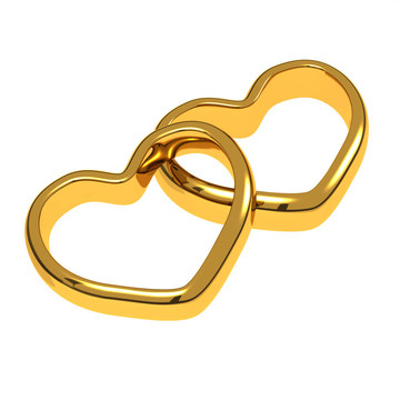 結(jié)婚戒指的形狀心臟