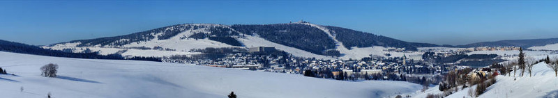 在冬天的Oberwiesenthal