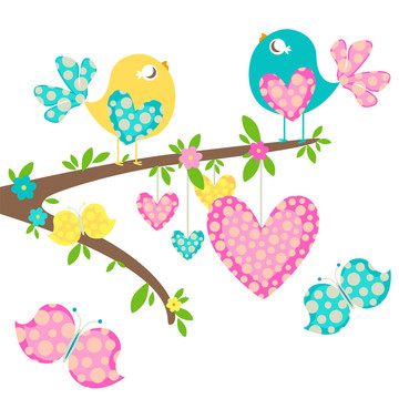 春天的鳥兒