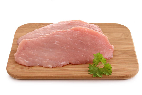 孤立的生豬肉