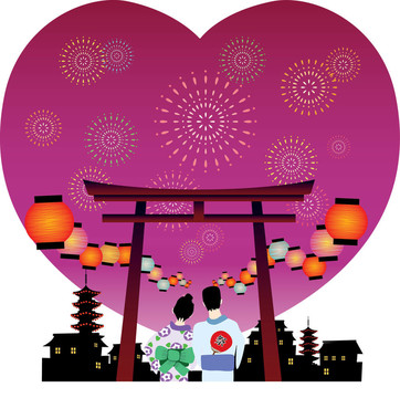 日本夏日節(jié)圖