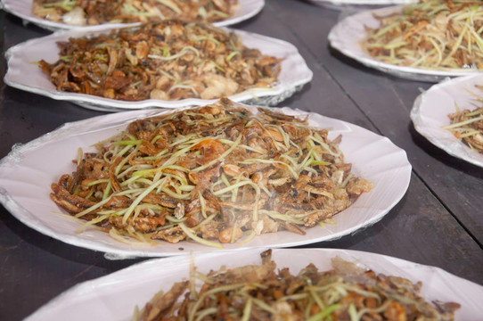 泰國菜沙拉混合蝦魚芒果芒果風(fēng)格