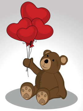Teddy Bear保持氣球在心臟形態(tài)的形成與
