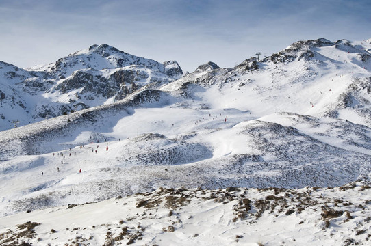 Formigal的滑雪勝地（Huesca；西班牙）