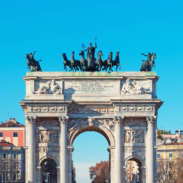 米蘭和平/ Arco della Pace /弓。