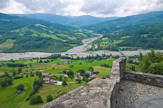 巴迪城堡。Emilia Romagna。意大利.