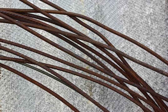 生銹的舊鐵絲