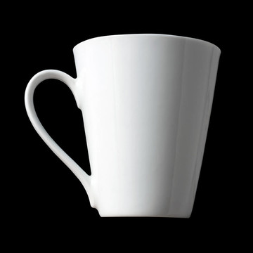 白咖啡杯