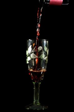 把紅葡萄酒