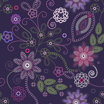 刺繡無(wú)縫