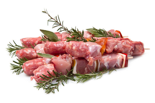 肉和辣椒串