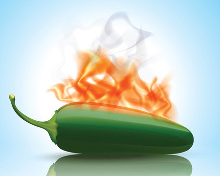 炎熱的Jalapeno Pepper