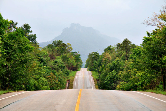 通往山的路