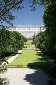 馬德里皇家宮殿的Campo del Moro