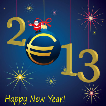 2013新年符號(hào)與Santa Cl