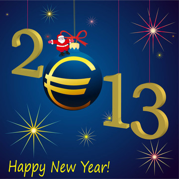 2013新年符號與Santa Cl