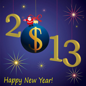 2013新年符號與Santa Cl