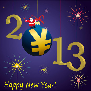 2013新年符號(hào)與Santa Cl