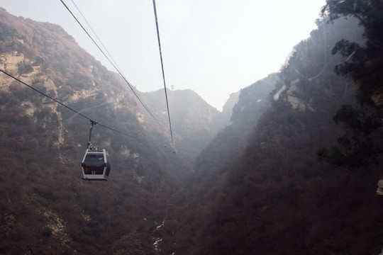 華山西峰索道 東溝梁 風光