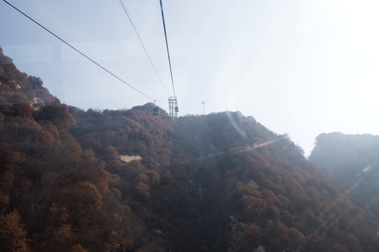 華山西峰索道 東溝梁 風(fēng)光