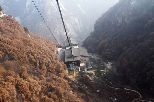 華山西峰索道 中間站