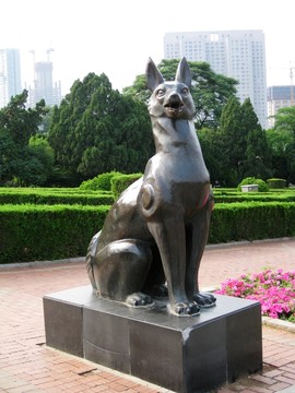 生肖雕塑 銅雕狗