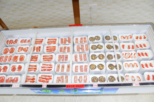 火鍋烤肉自助餐 冰柜