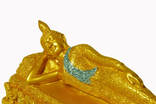 孤立Golden Buddha