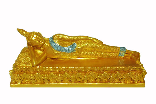 孤立Golden Buddha