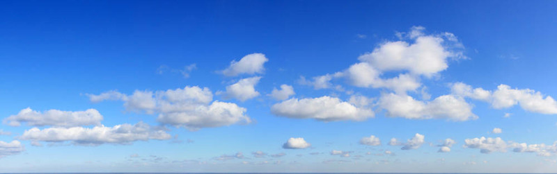 云與天空的全景