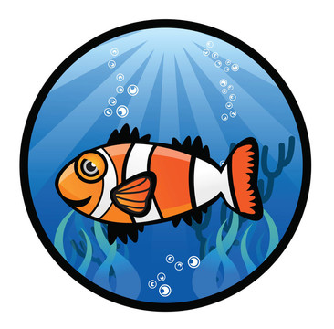 向量的小丑魚