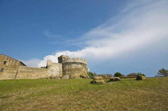 Castle Populonia；托斯卡納；意大利