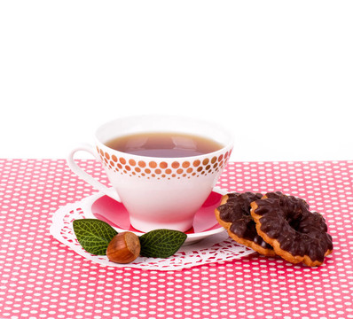 紙托蛋糕精美的茶具