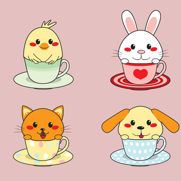茶杯的動物