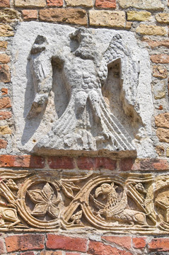 Pomposa Abbey。科迪戈羅。Emilia Romagna。意大利.