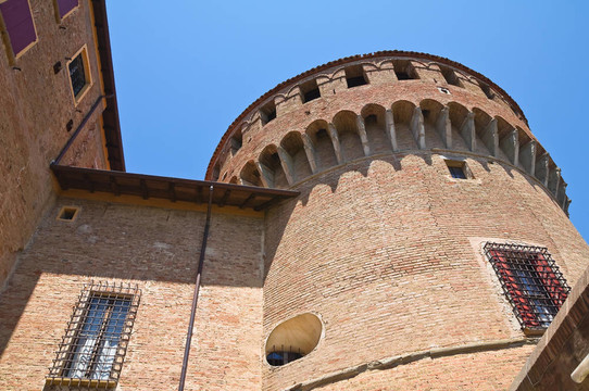 斯福爾扎城堡。多扎。Emilia Romagna。意大利.