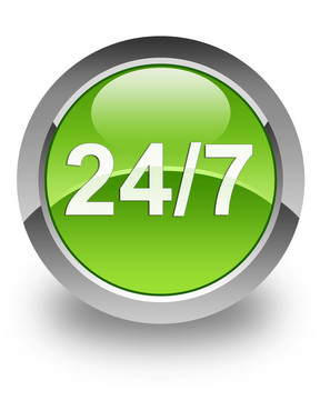 24 / 7支持光澤圖標(biāo)
