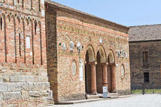 Pomposa Abbey。科迪戈羅。Emilia Romagna。意大利.