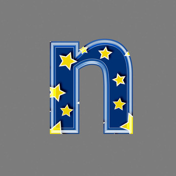 3D字母星圖案
