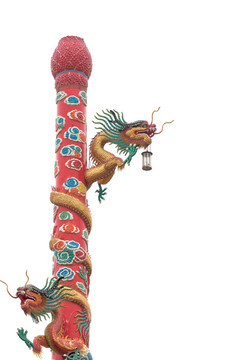中國式龍雕像