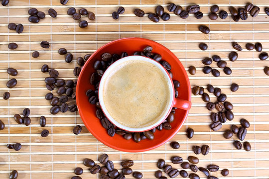 烤豆咖啡杯