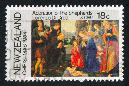 Lorenzo di Credi牧羊人的崇拜