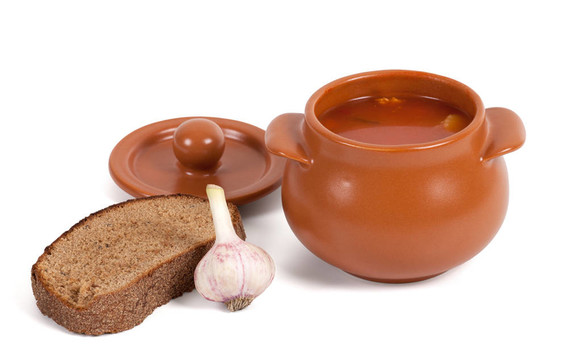 面包煲蒜湯