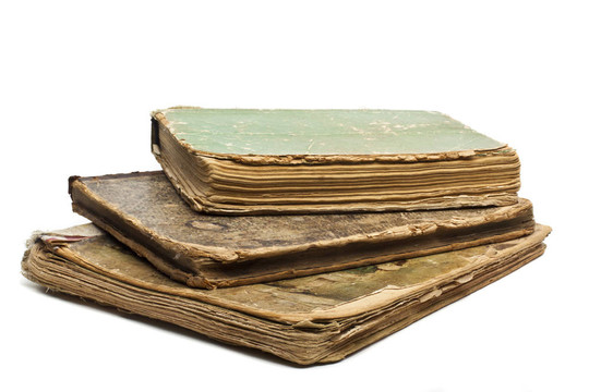 白色老古董書
