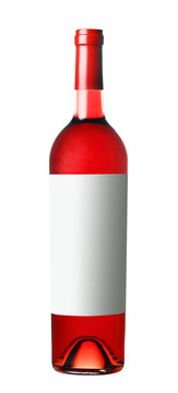 白葡萄酒瓶中的紅酒