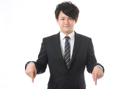 商人指著
