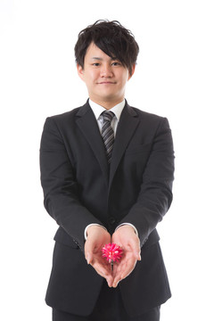 現(xiàn)在和年輕的商人