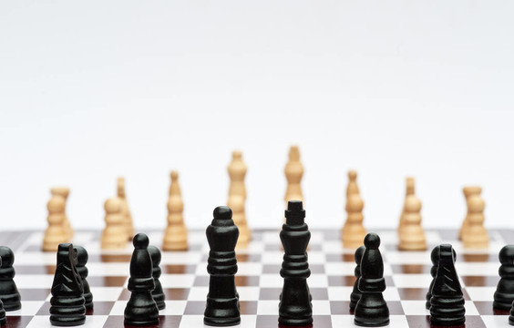 戰(zhàn)略商務(wù)概念應(yīng)用的棋局